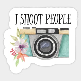 I Shoot People. Photographer Sticker